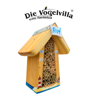 Bienenpension Mini - groß mit Schild "Ahoi"